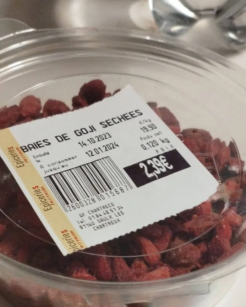 Baies de Goji sechées