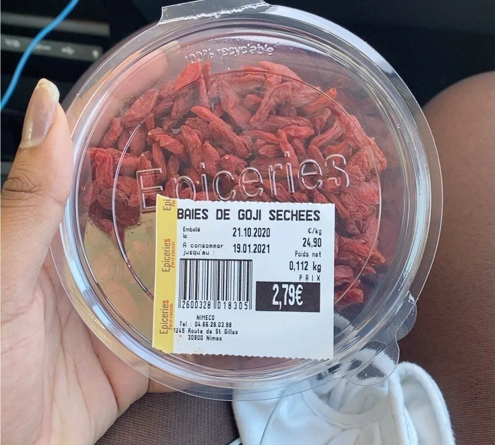 Baie de Goji seches