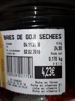 Baies de goji séchées