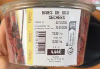 Baie de goji sechees