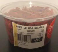 Baies de goji sechees