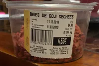 Baies de goji seches