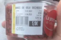 Baies de goji sechees