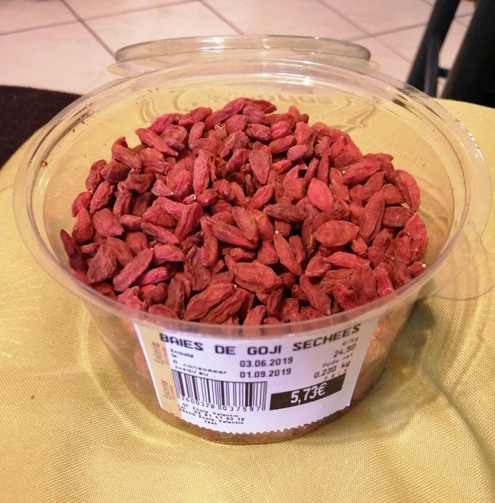 Baies de Goji séchées