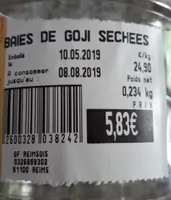 Baies de goji séchées