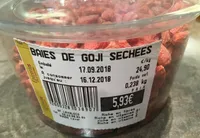 Baies de goji sechees