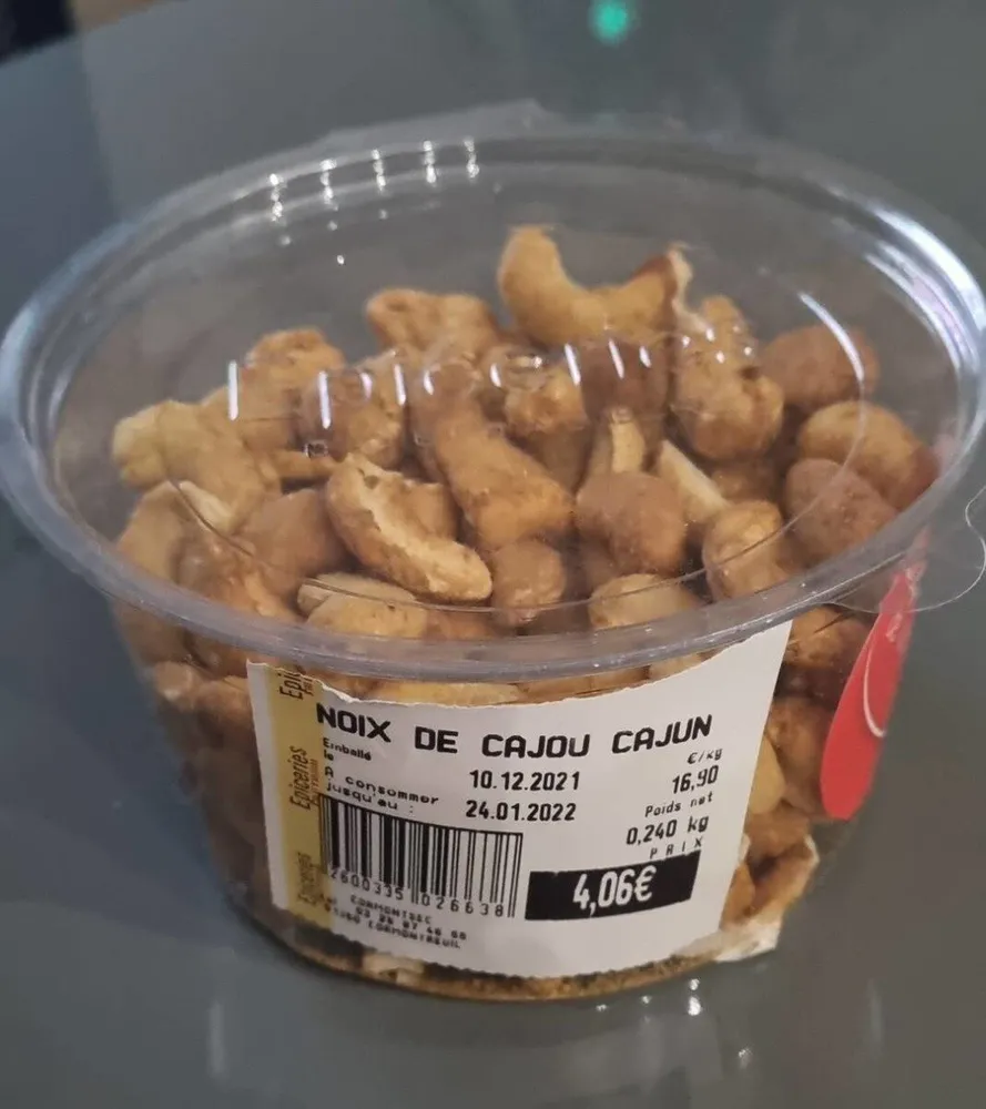 Noix de cajou cajun