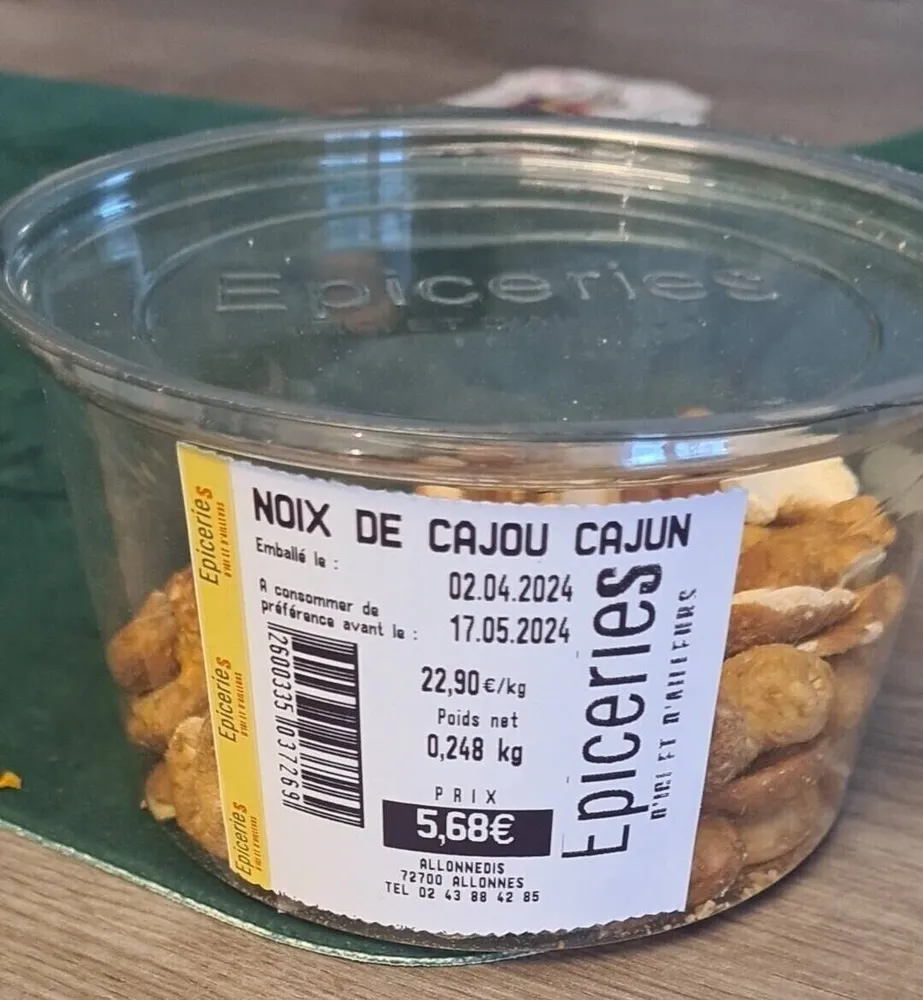 Noix de cajou cajun