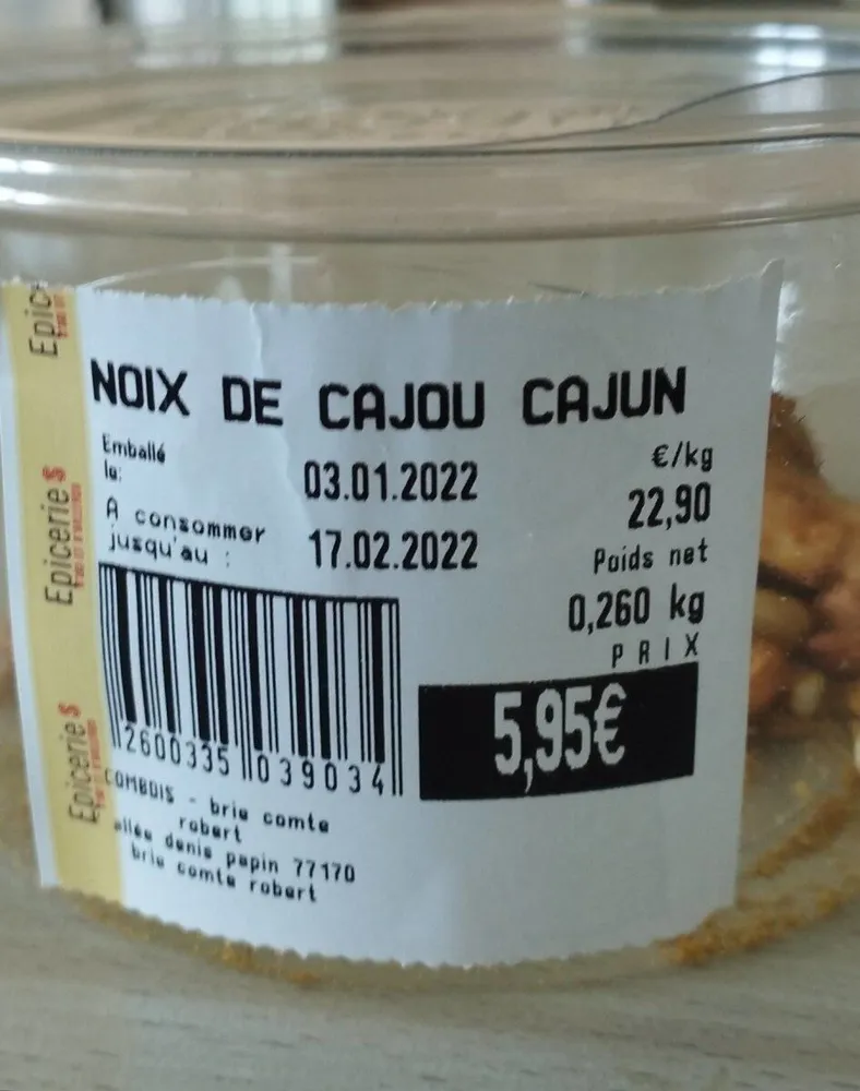 Noix de cajou cajun