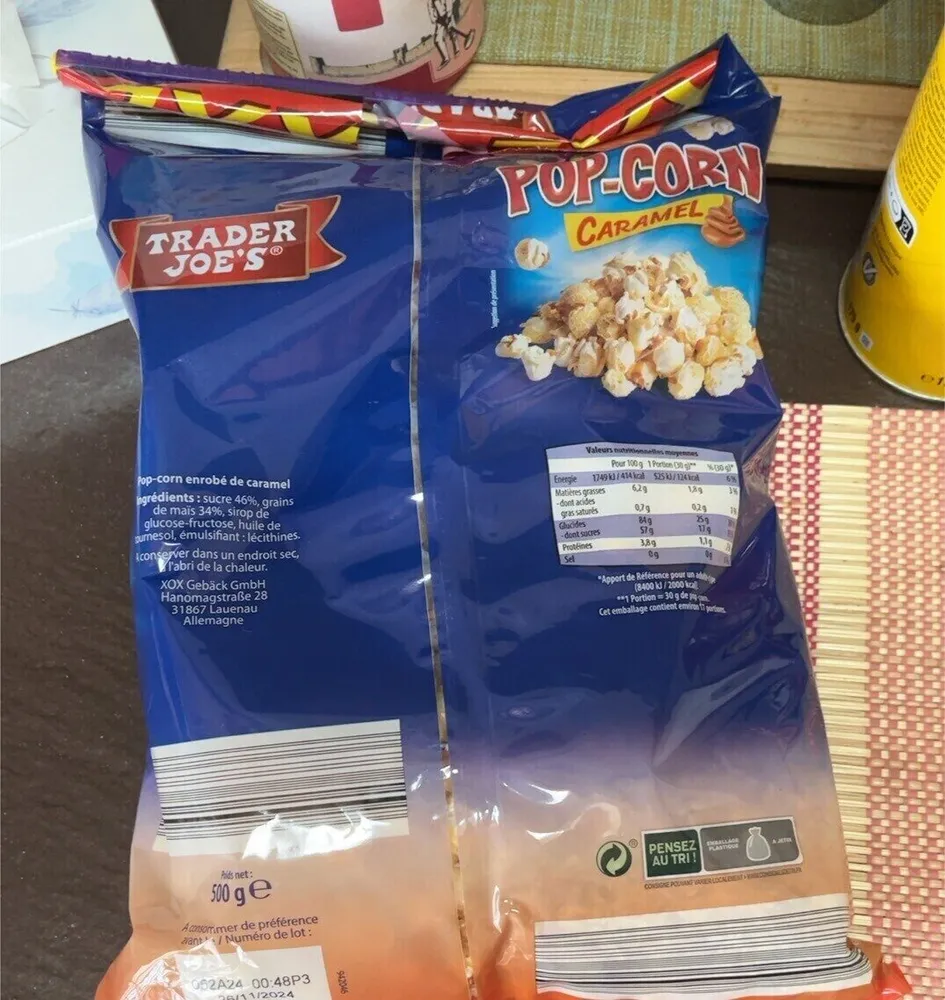 Popcorn caramel