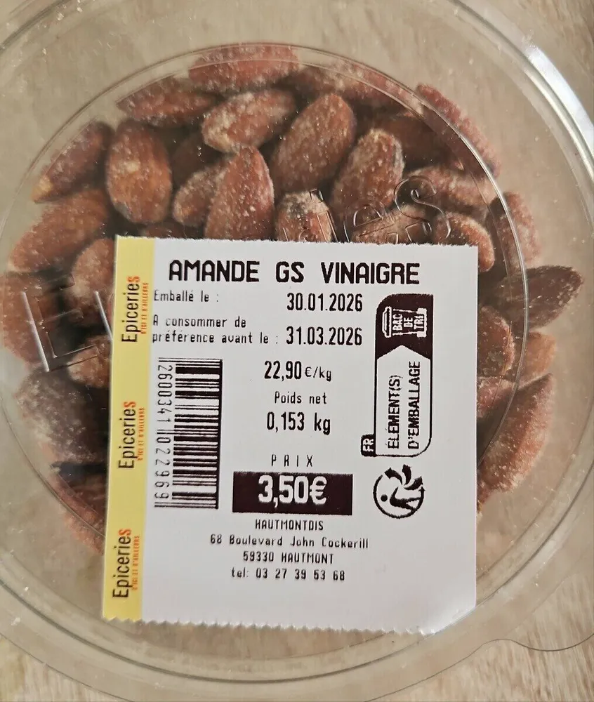 Amande GS vinaigre