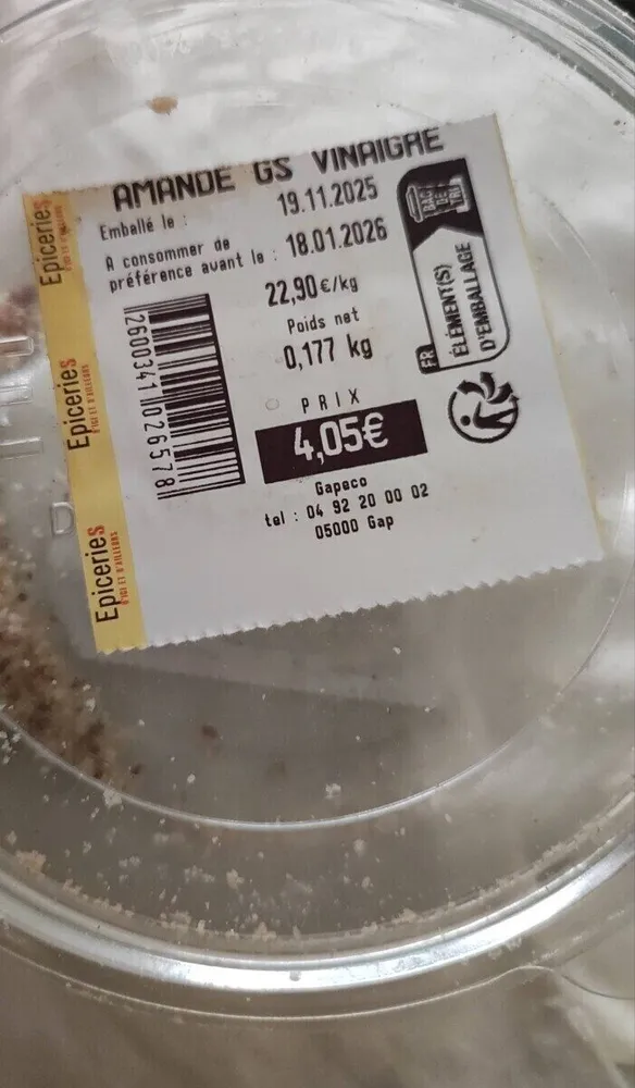 Amandes GS Vinaigre