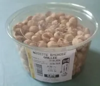 Noisettes émondées grillées