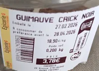 Guimauve crick noir