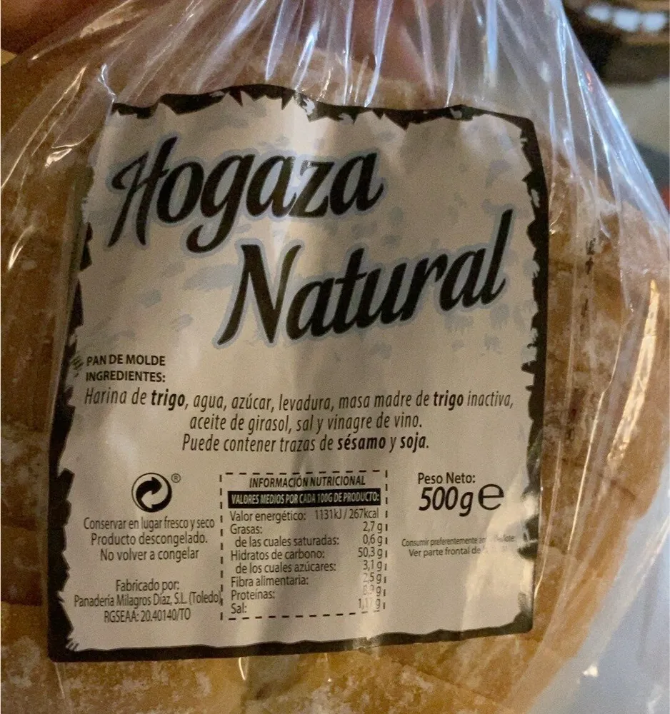 Hogaza pan natural
