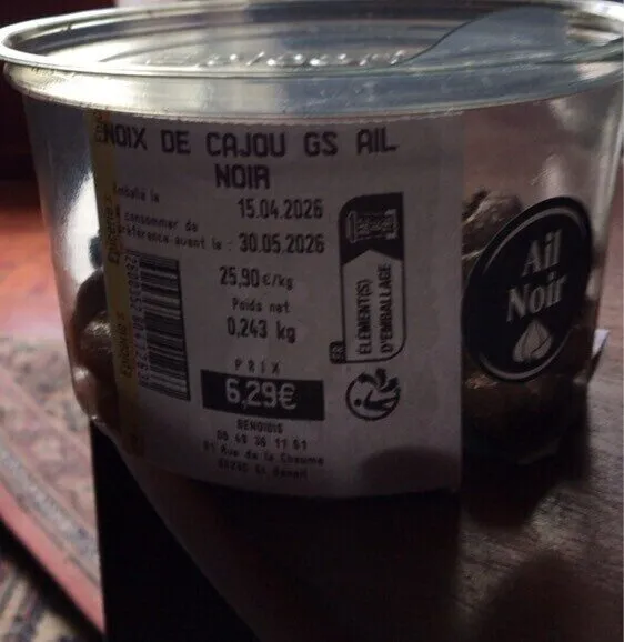 Noix de cajou gs ail noir
