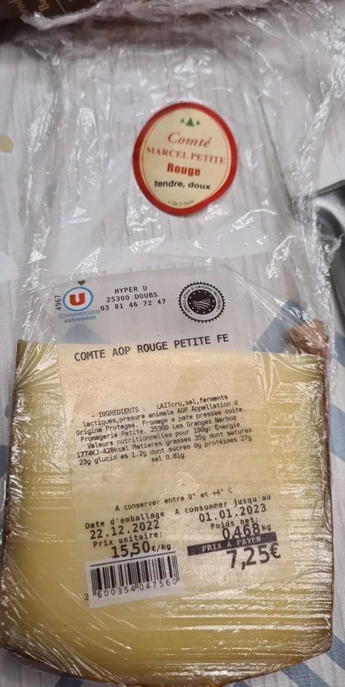 Comte AOP Rouge Petite FE