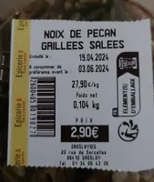 Noix de pekan grillées et salees