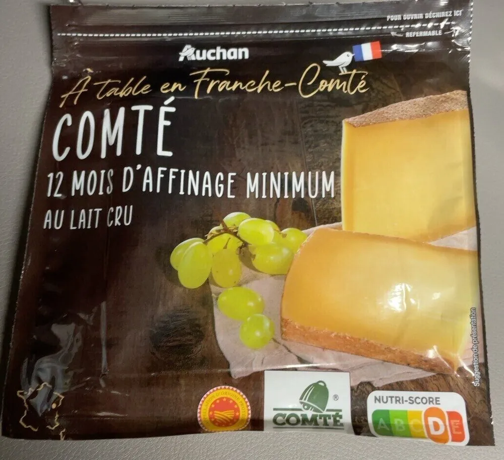 Comté 12 mois d’affinage minimum au lait cru