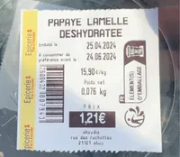Papaye déshydratée