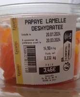 Papaye déshydratée