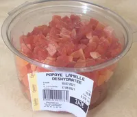 Papaye lamelle deshydratee