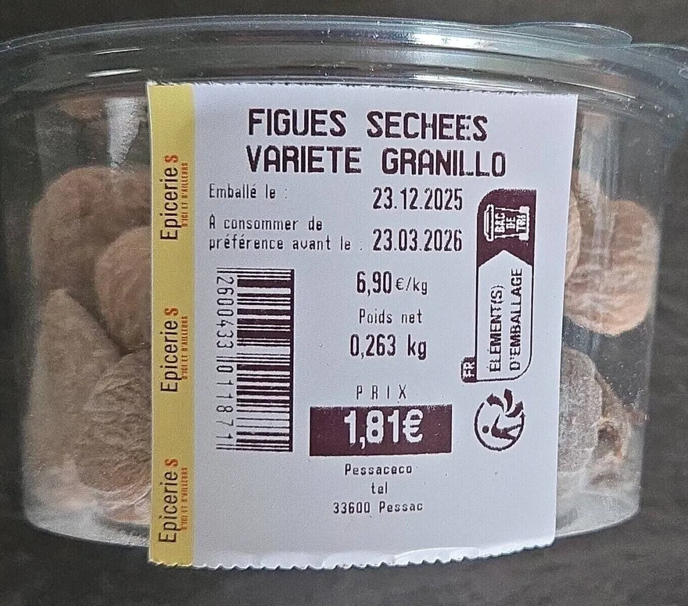 Figues séchées variété Granillo