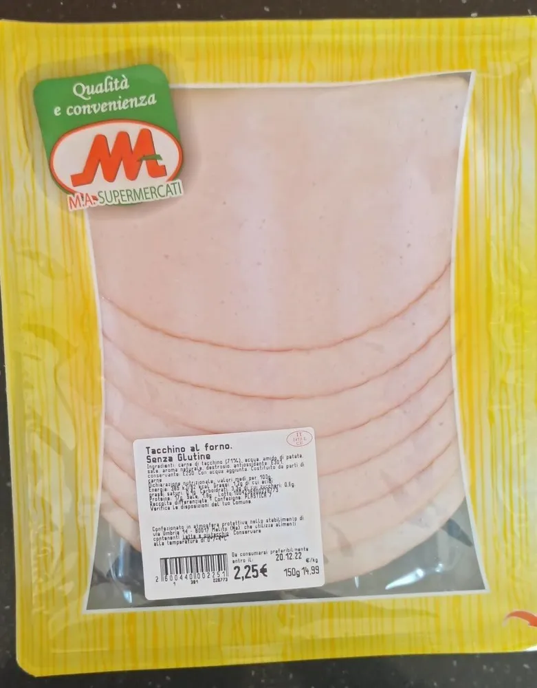 Tacchino al forno senza glutine