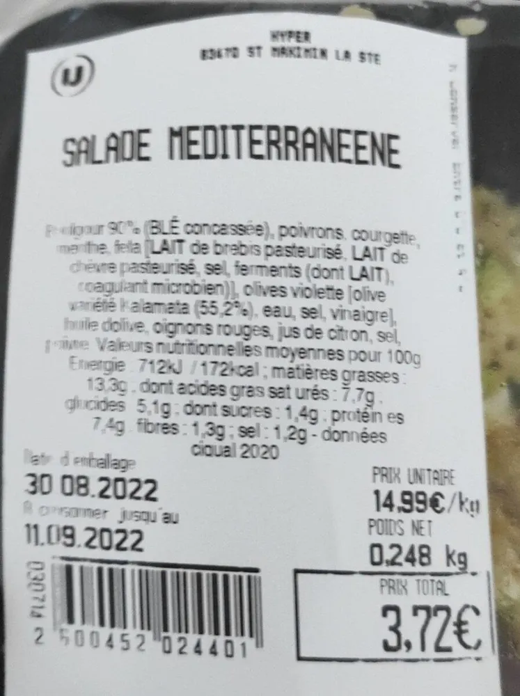 Salade méditerranéen