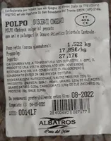 Polpo eviscerato congelato