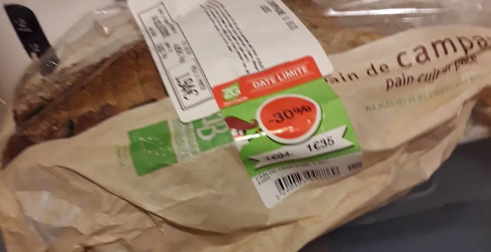 Pain de campagne bio