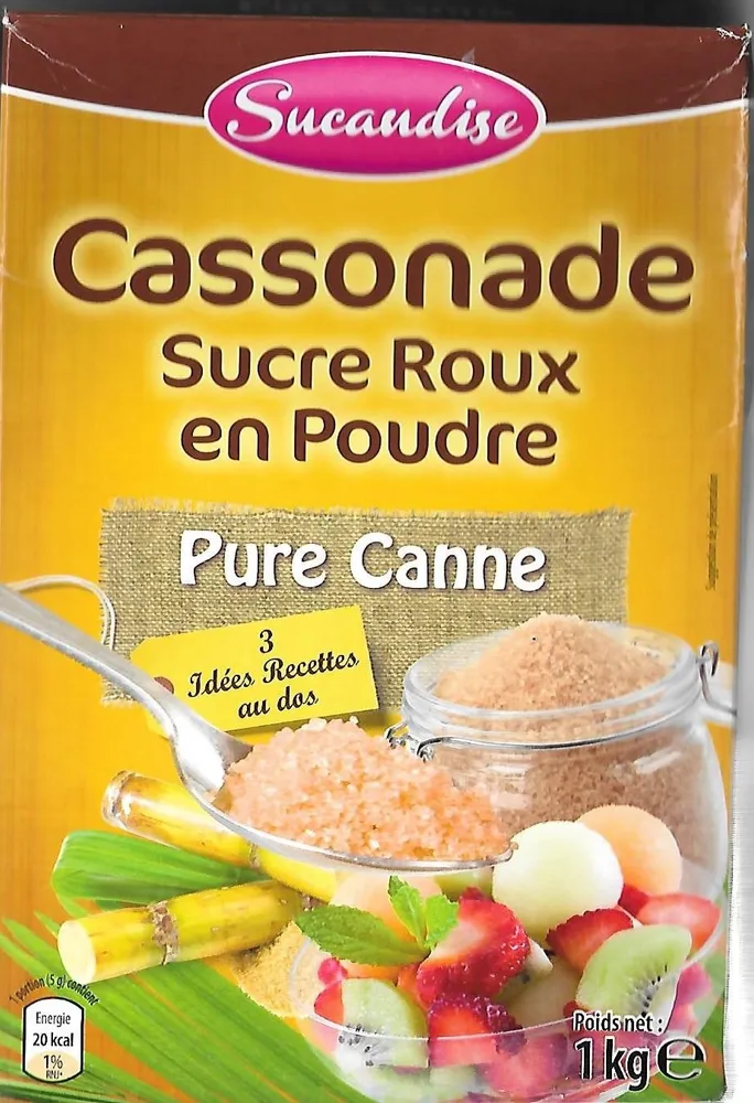 Cassonade Sucre roux en poudre