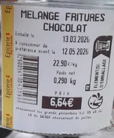 Mélange fritures chocolat