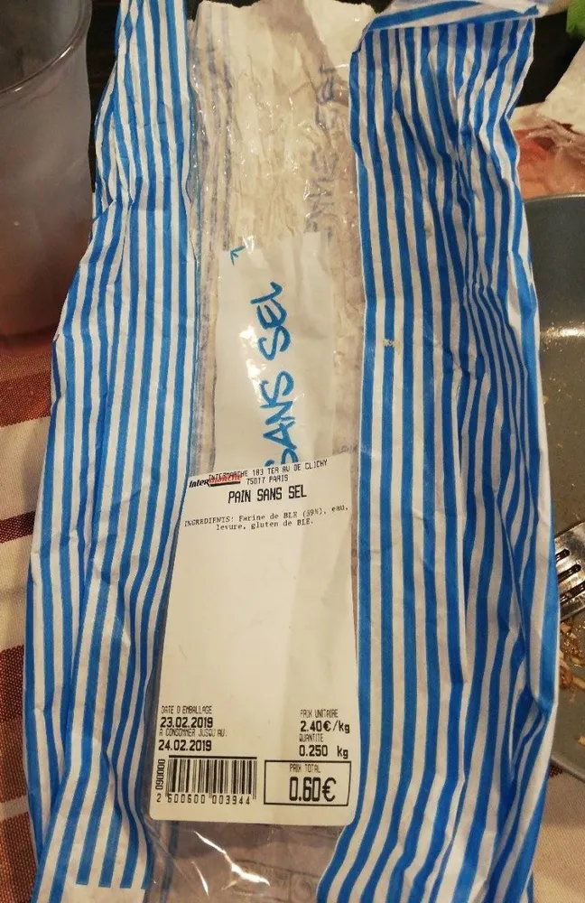 Pain sans sel