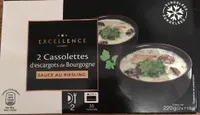 2 cassolettes d'escargots de Bourgogne sauce riesling