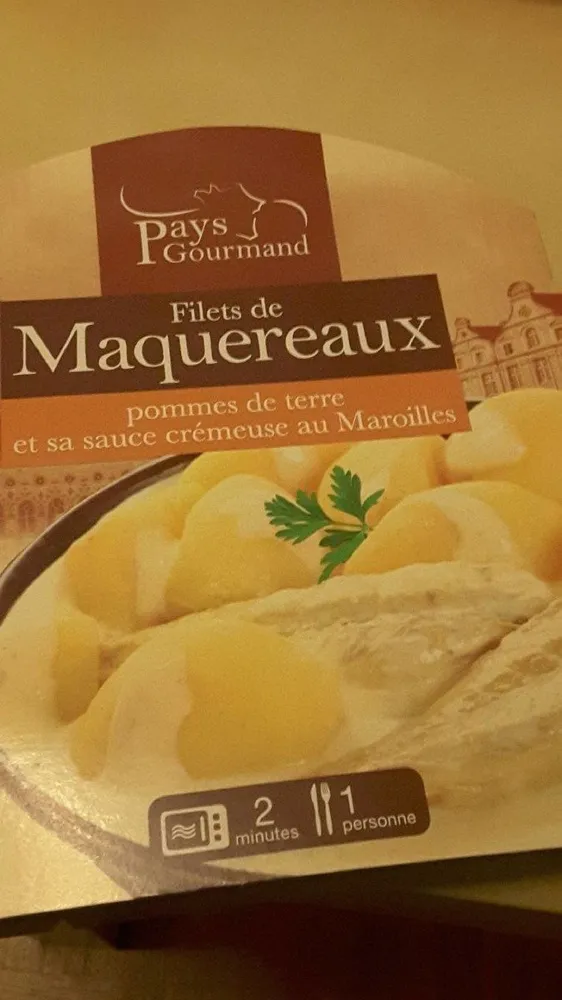 Filets de maquereaux pomme de terre et sa sauce au maroilles