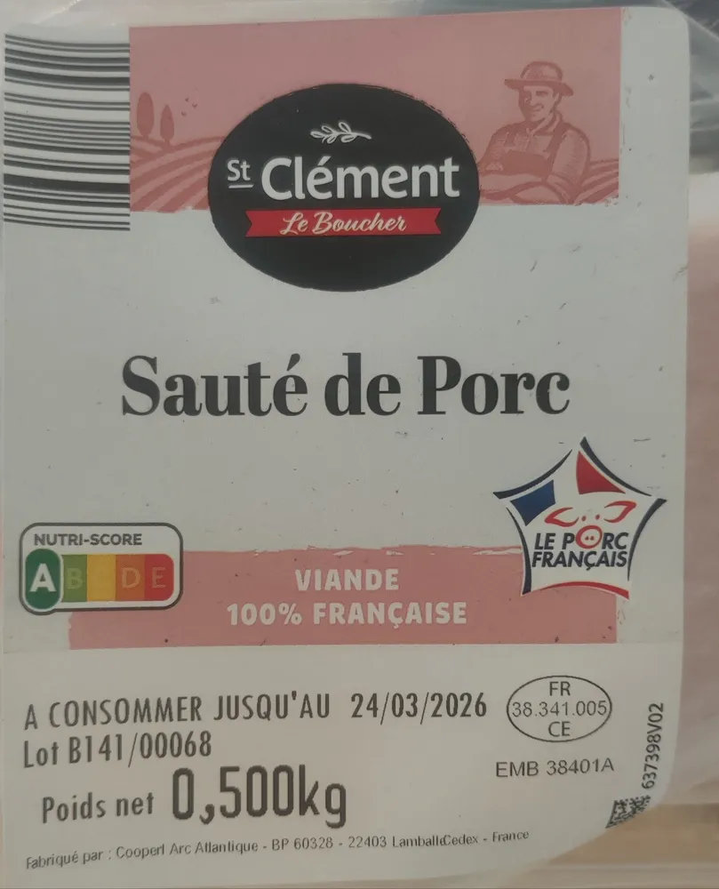 Cubes de jambon de porc pour sauté