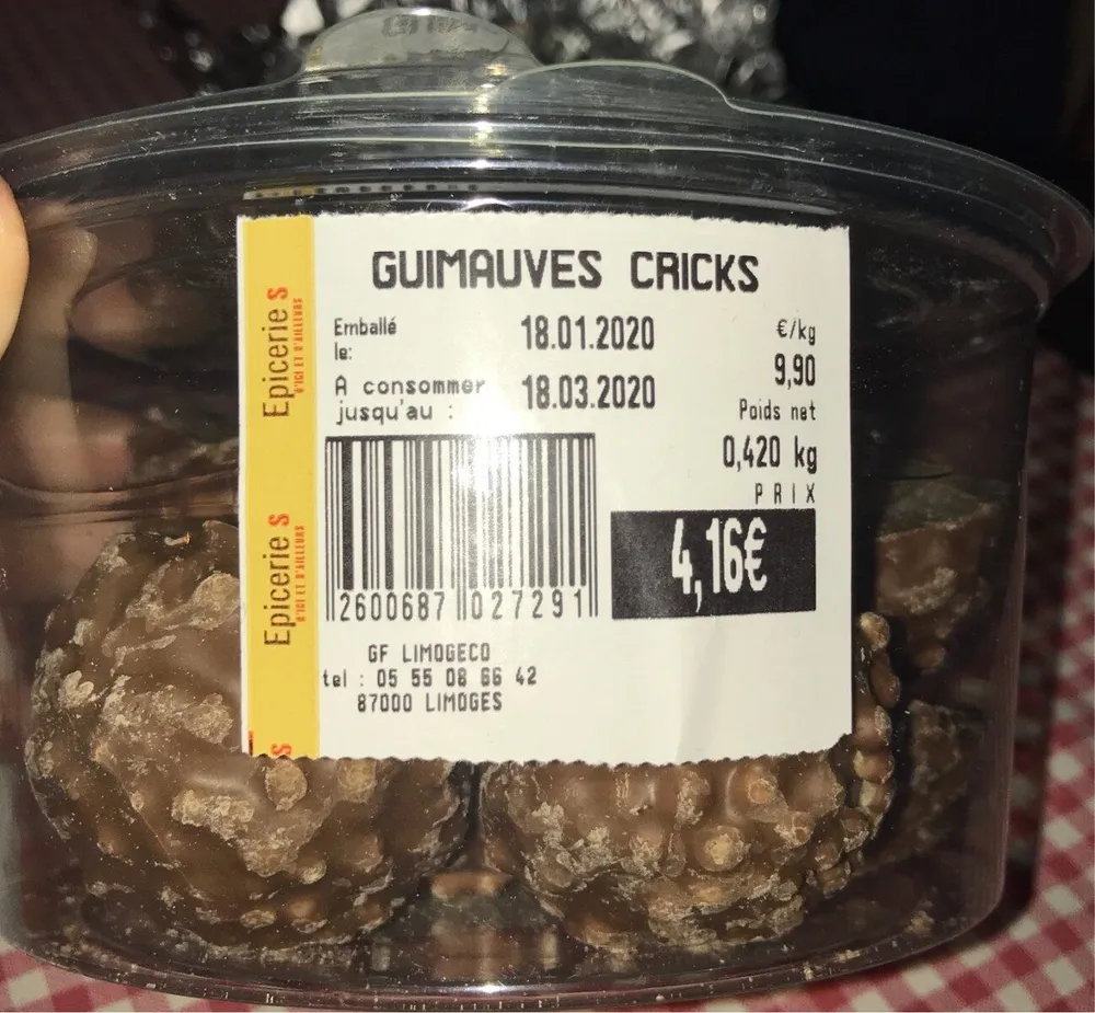 Guimauves Cricks