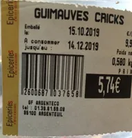 Guimauves cricks