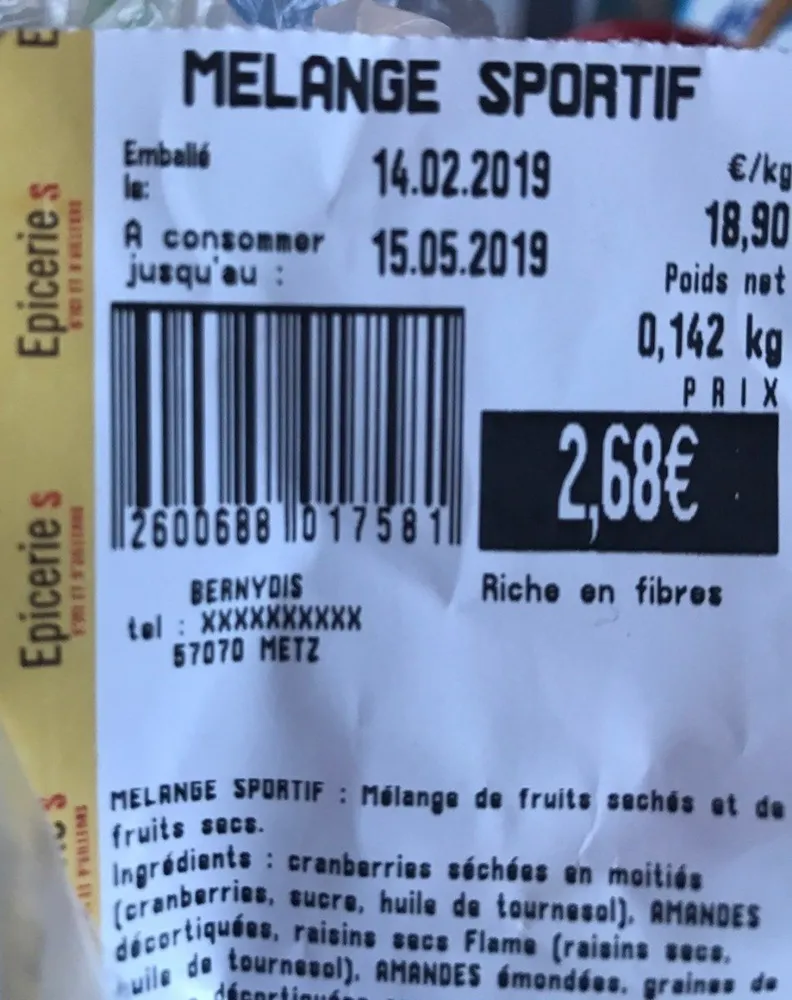 Melange sportif