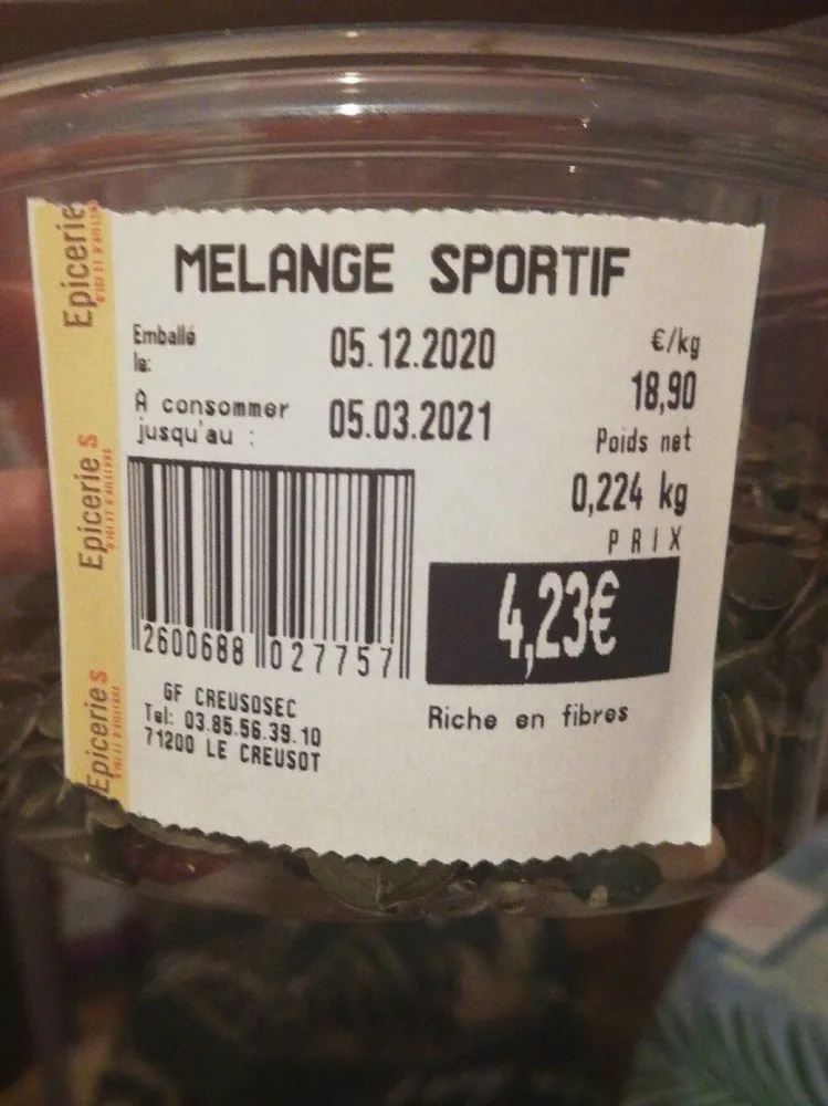 Melange sportif