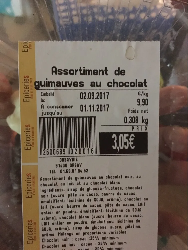 Guimauves au chocolat