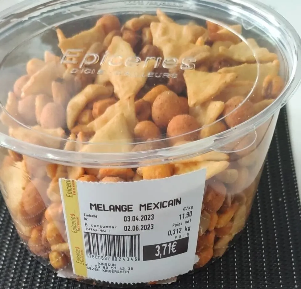 Mélange mexicain arachides