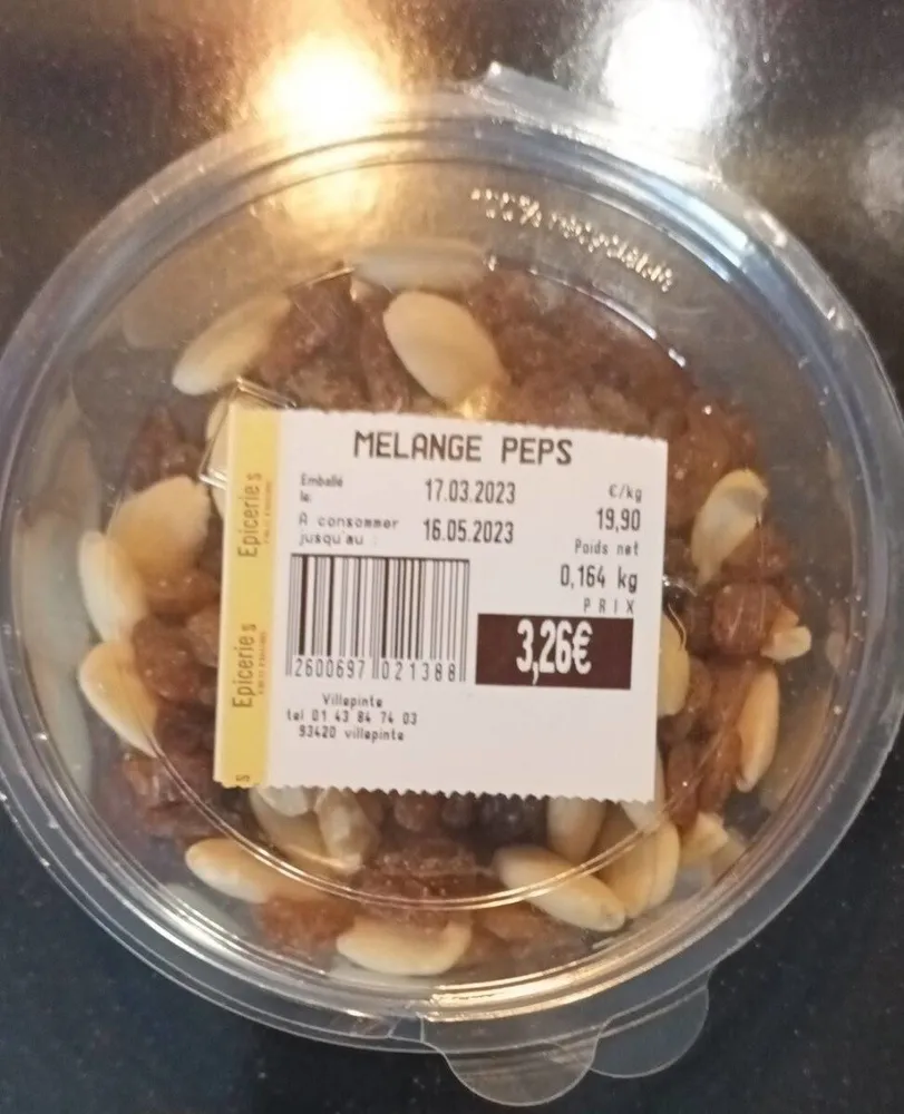 Fruits secs Mélange Peps