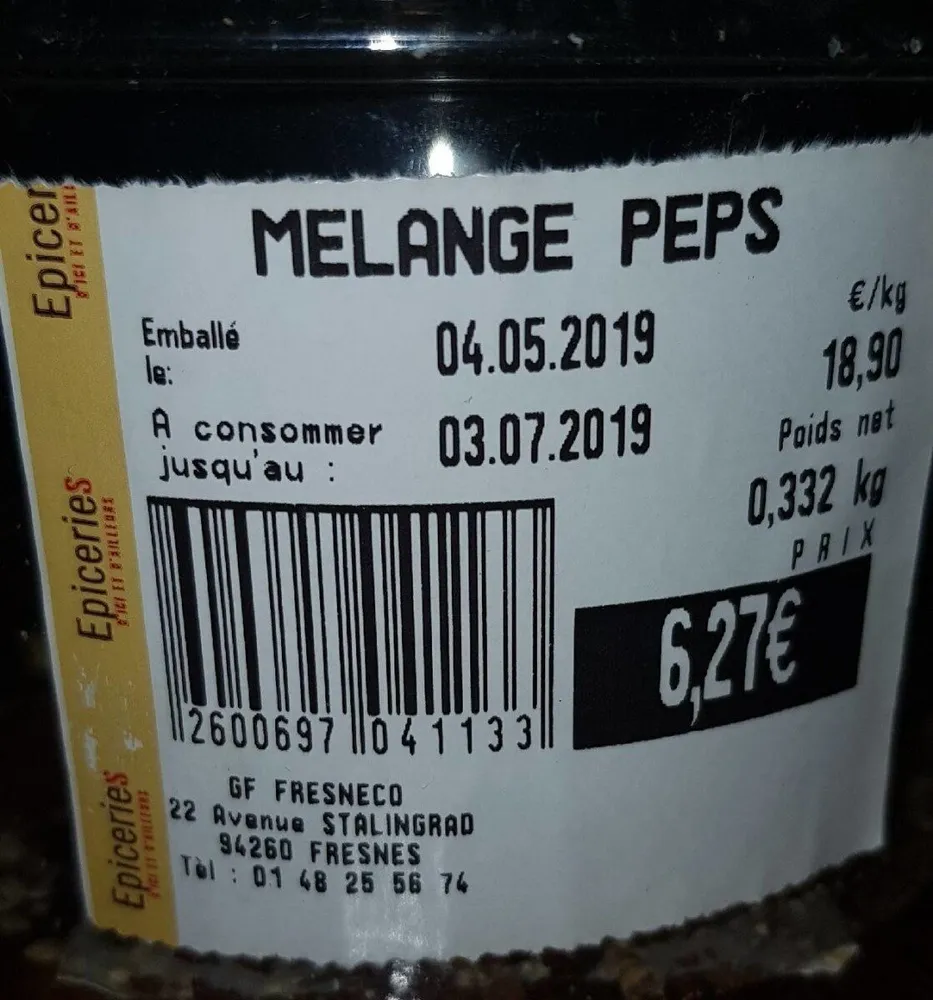 Melange peps