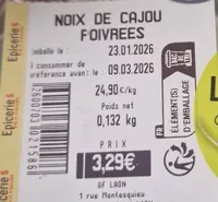 Noix de cajou poivrées
