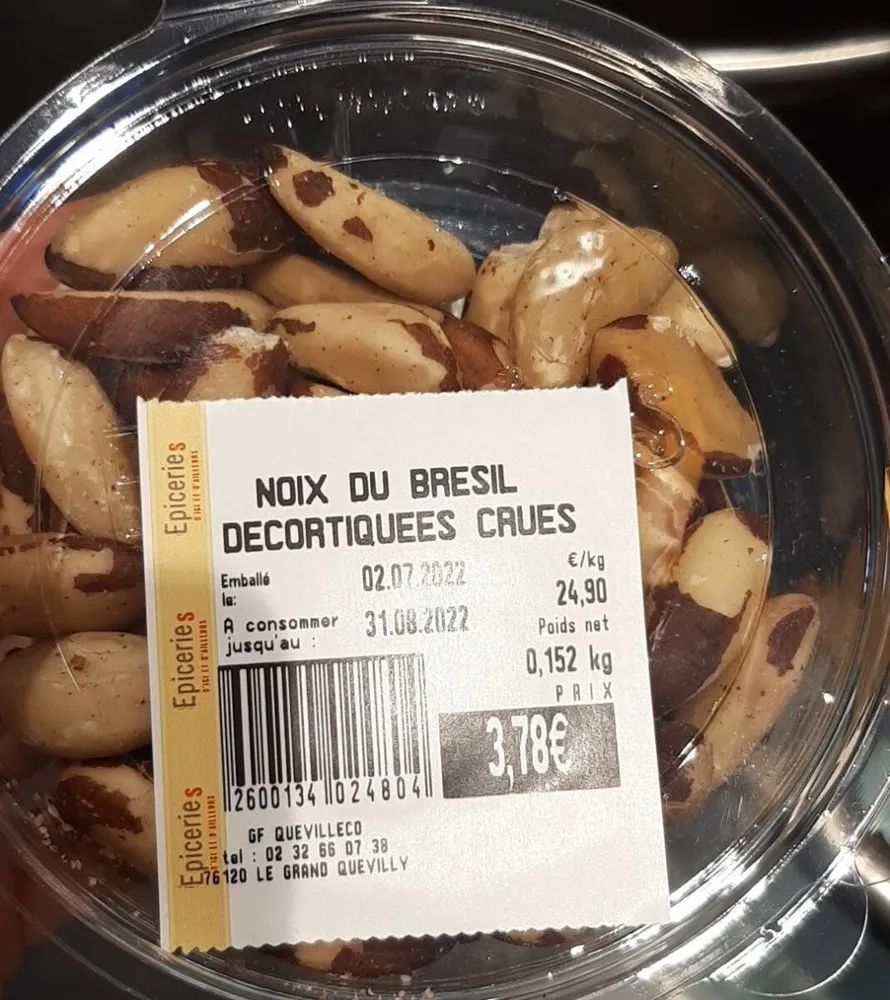 Noix du Brésil décortiquées