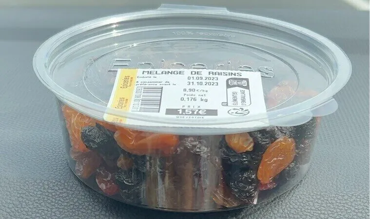 Melange de raisins