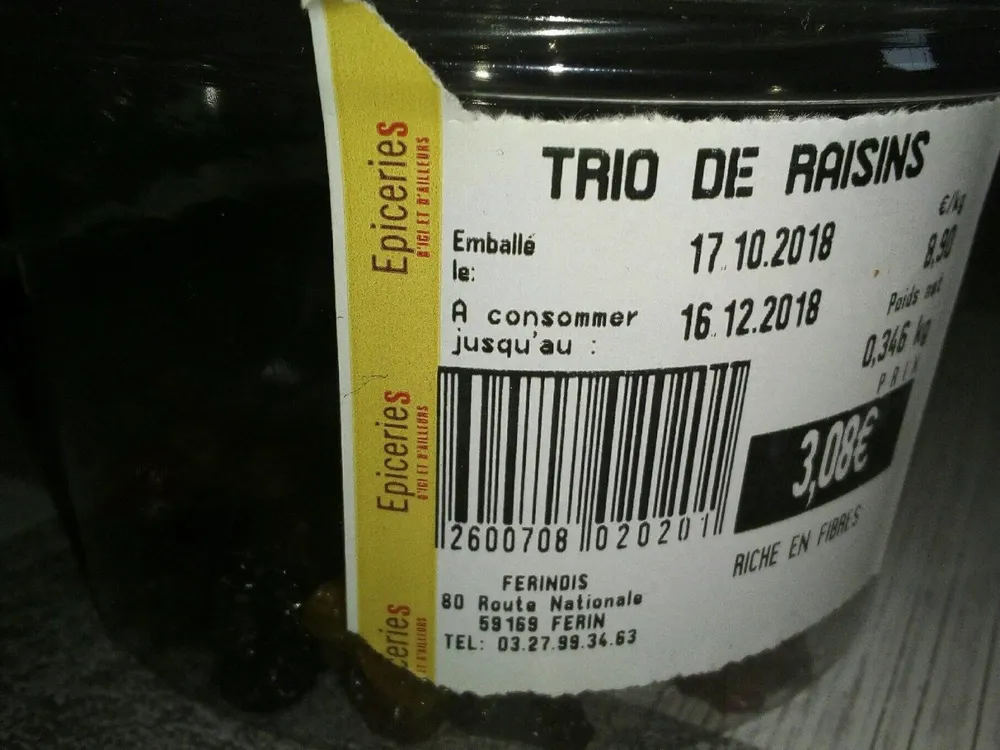 Trio de raisins