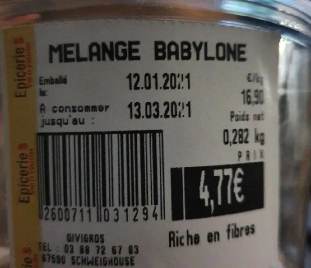 Mélange babylone